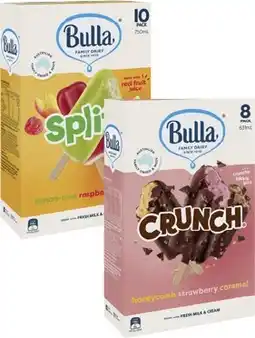 Coles Bulla Frozen Dessert Sticks 472mL-750mL offer
