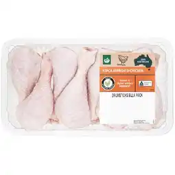 Woolworths Australian Fresh RSPCA Approved Chicken Drumsticks Bulk Pack offer