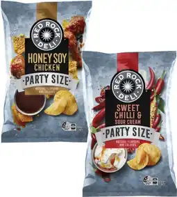 Coles Red Rock Deli Potato Chips offer