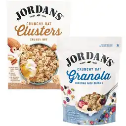 Woolworths Jordans Clusters or Granola 500-750g offer
