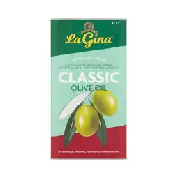 Woolworths La Gina Classic Olive Oil or Extra Virgin Olive Oil 4 Litre offer
