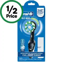 Woolworths Oral-B Pro 800 Cross Action Electric Toothbrush offer