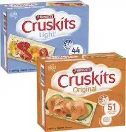 Coles Arnott's Cruskits Crispbread offer