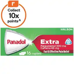 Woolworths Panadol Extra For Pain Relief Paracetamol & Caffeine 500mg offer