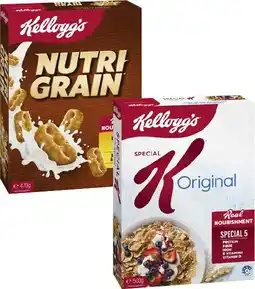 Coles Kellogg's Nutri Grain 470g or Special K Cereal 500g offer
