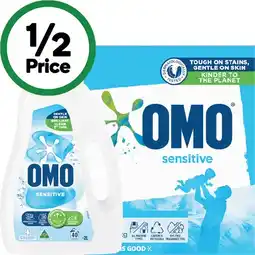 Woolworths OMO Laundry Liquid 2 Litre or Powder 2 kg offer