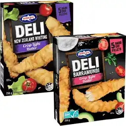 Coles Birds Eye Deli Crispy Light Batter Fish offer