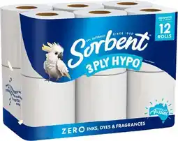 Coles Sorbent 3-Ply Hypo-Allergenic Toilet Paper offer