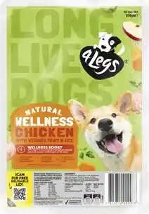 Coles 4 Legs Natural + Wellness Boost Meatball Dog Food Tray offer