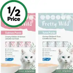 Woolworths Pretty Wild Puree Cat Treats offer