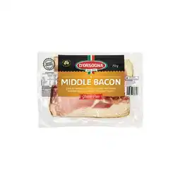Woolworths D’Orsogna Middle Bacon – From the Fridge offer