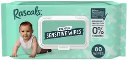 Coles Rascals Premium Baby Wipes offer
