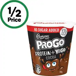Woolworths Brownes ProGo Protein Pots – From the Fridge offer