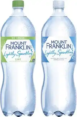 Coles Mt Franklin Lightly Sparkling Water offer