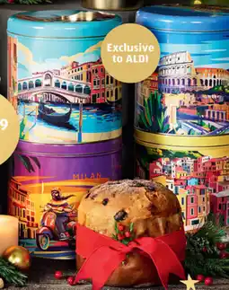 ALDI Limited Edition Italian Panettone Gift Tin offer