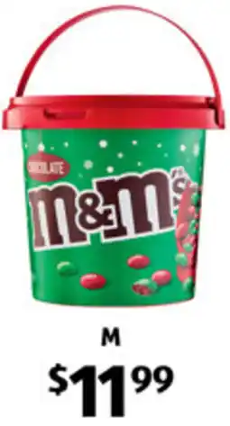 ALDI M&M's Chocolate Party Tub offer