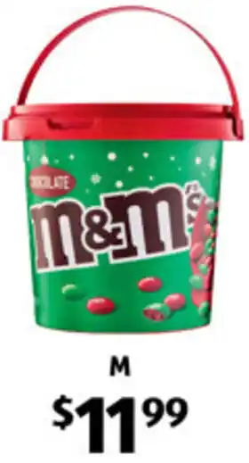 ALDI M&M's Chocolate Party Tub offer