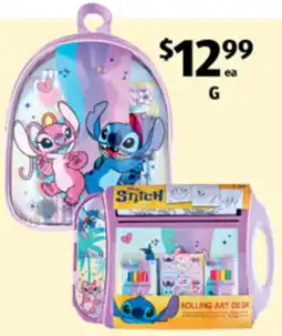 ALDI Mini Backpack or Rolling Art Desk offer