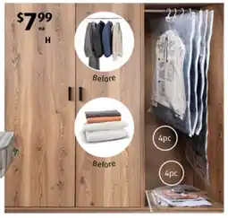 ALDI Vacuum Storage Bags or Vacuum Hanging Garment Bags offer