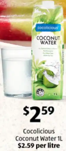 ALDI Cocolicious Coconut Water offer