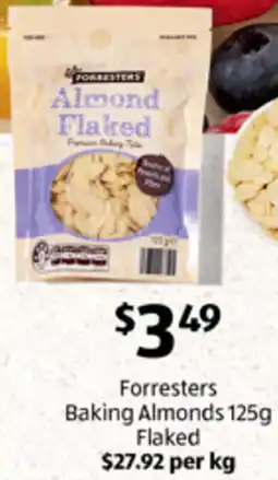 ALDI Forresters Baking Almonds offer