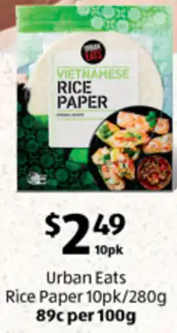 ALDI Urban Eats Rice Paper offer