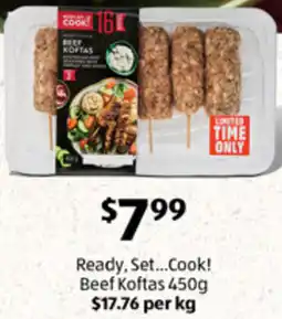 ALDI Ready, Set...Cook! Beef Koftas offer