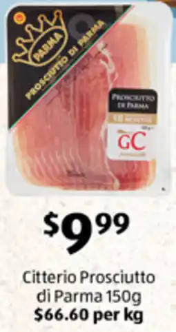 ALDI Citterio Prosciutto di Parma offer