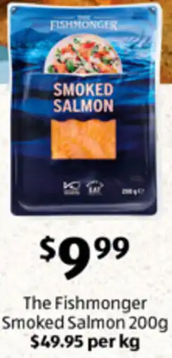 ALDI The Fishmonger Smoked Salmon offer