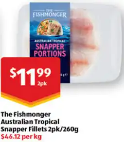 ALDI The Fishmonger Australian Tropical Snapper Fillets offer
