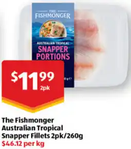 ALDI The Fishmonger Australian Tropical Snapper Fillets offer