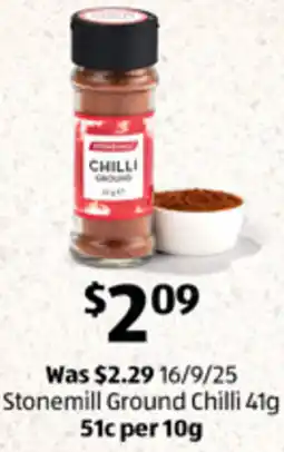 ALDI Stonemill Ground Chilli offer