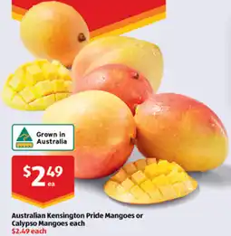 ALDI Australian Kensington Pride Mangoes or Calypso Mangoes offer