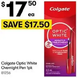 BIG W Colgate Optic White Overnight Pen offer