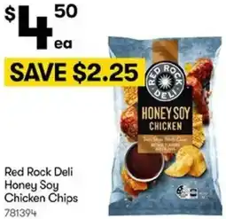 BIG W Red Rock Deli Honey Soy Chicken Chips offer