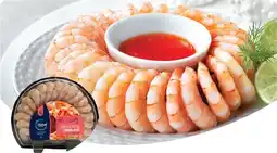 IGA Global Seafoods Cooked & Peeled Prawn Ring offer