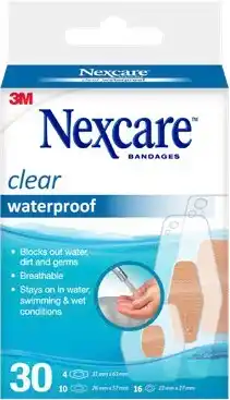 Discount Drug Stores Nexcare Clear Waterproof Bandages Assorted offer