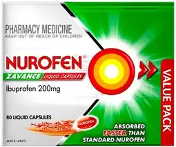 Discount Drug Stores Nurofen Zavance Value Liquid Capsules offer