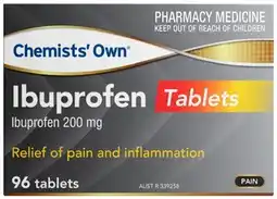 Discount Drug Stores Chemists’ Own Ibuprofen 96 Tablets offer