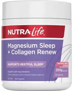 Discount Drug Stores Nutra-Life Magnesium Sleep + Collagen Renew Powder offer