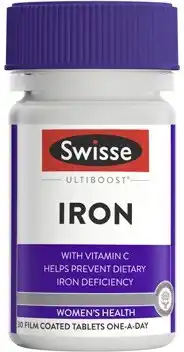 Discount Drug Stores Swisse Ultiboost Iron 30 Tablets offer