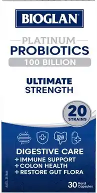 Discount Drug Stores Bioglan Platinum Probiotics 100 Billion 30 Capsules offer