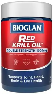Discount Drug Stores Bioglan Red Krill Oil Double Strength 1000mg 60 Capsules offer