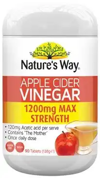 Discount Drug Stores Nature’s Way Apple Cider Vinegar 1200mg Max Strength 90 Tablets offer
