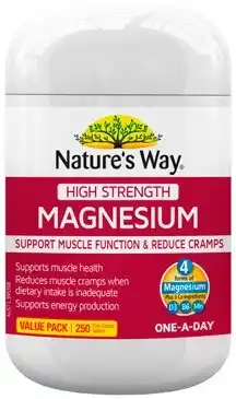 Discount Drug Stores Nature’s Way High Strength Magnesium 250 Tablets offer