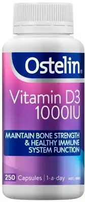 Discount Drug Stores Ostelin Vitamin D3 1000IU 250 Capsules offer
