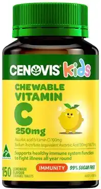 Discount Drug Stores Cenovis Kids Chewable Vitamin C 250mg Lemonade Flavour 150 Tablets offer