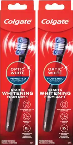 Discount Drug Stores Colgate Optic White Powered Toothbrush offer