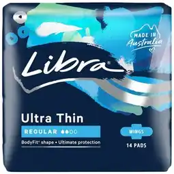 Discount Drug Stores Libra Ultra Thin Regular Pads With Wings offer