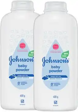 Discount Drug Stores Johnson’s Baby Powder Pure Cornstarch offer